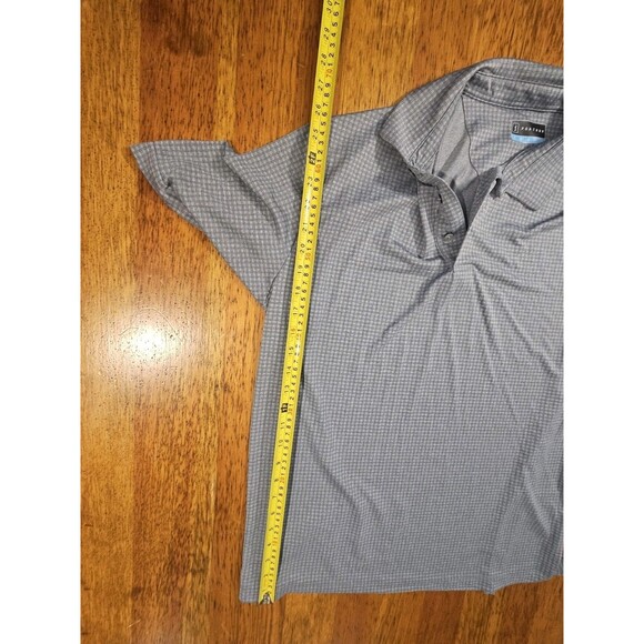 PGA Tour Shirt Polo Gray Short Sleeve Performance Golf Men's L - Picture 5 of 7